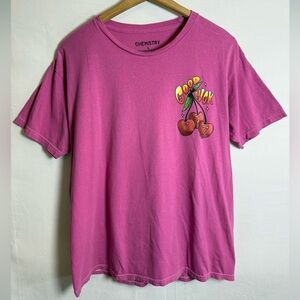Chemistry Pink 777 ‘Good Luck’ Tee Ladies Large EUC